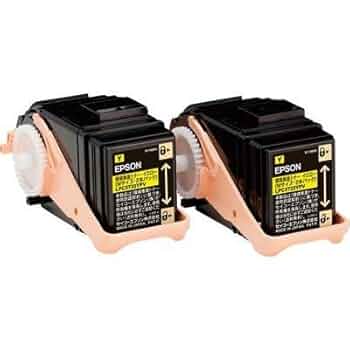 プリンター・複合機 EPSON LPC3T33YPV エプソン LPC3T33YPV イエロー (Mサイズ) 大容量 純正トナー2本